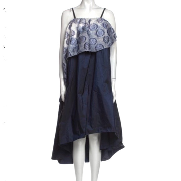 NEW RUNWAY TIA CIBANI overlap ink jumper dress women - Picture 1 of 5